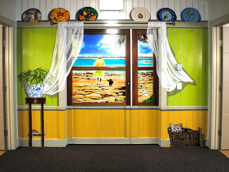 Colourful murals are helping 'prompt memories' as well as keeping