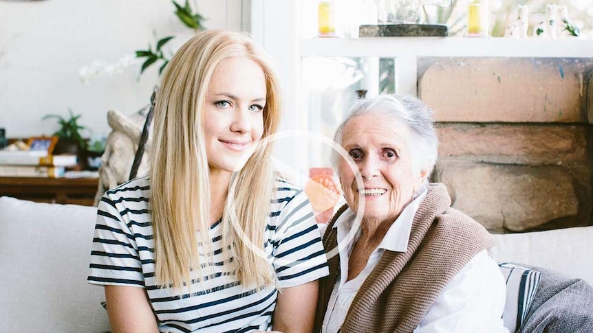 Kate Gibbs and her grandmother Margaret Fulton