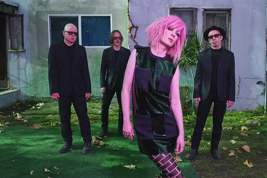 Shirley Manson with her band Garbage.