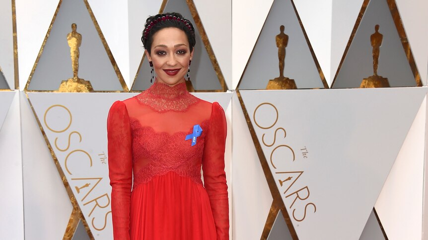 Ruth Negga arrives at the Oscars