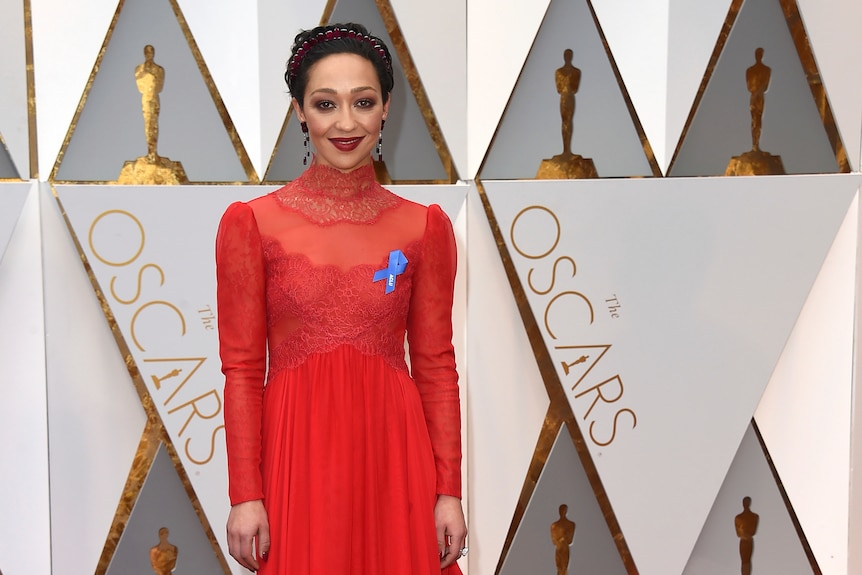 Ruth Negga arrives at the Oscars