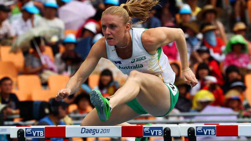 Sally Pearson shaved 0.12 seconds off her own Australian record to qualify fastest for the 100m hurdles final (file photo)