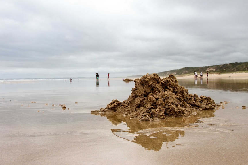 Sand piles at Venus Bay.