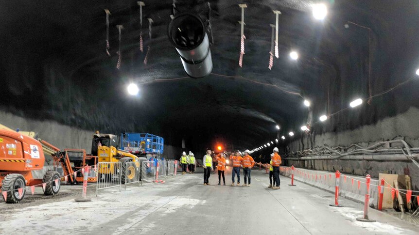 A big underground road under construction