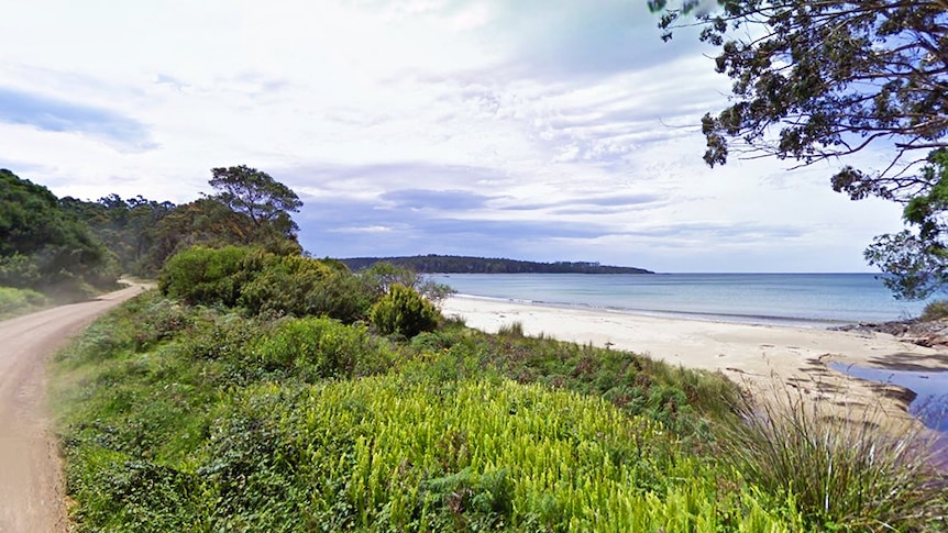 Gillam's Beach, near Cockle Creek, southern Tasmania, where Braidon Fletcher and friends were camped January 2017.