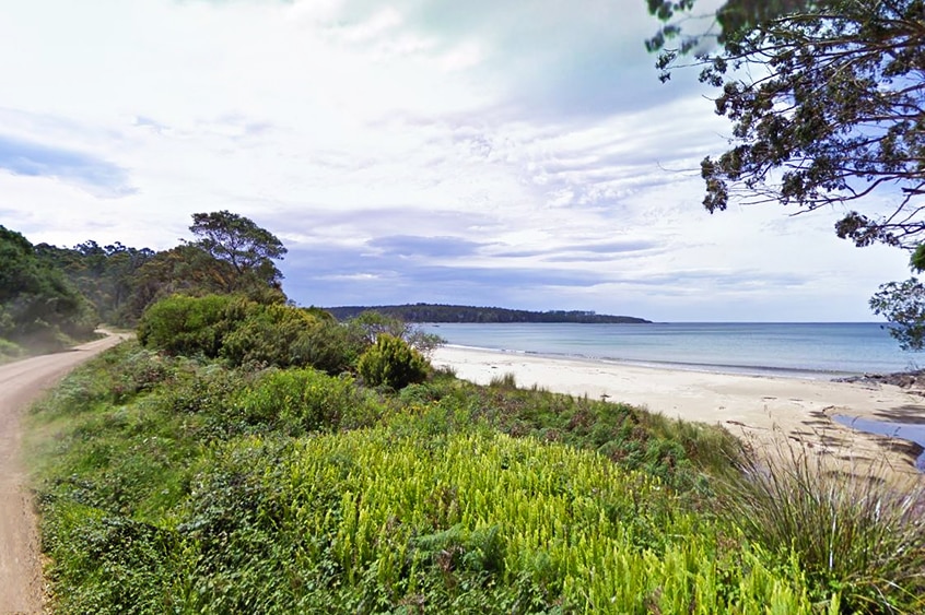 Gillam's Beach, near Cockle Creek, southern Tasmania, where Braidon Fletcher and friends were camped January 2017.