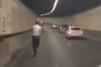 Man caught riding push scooter through Cross City Tunnel