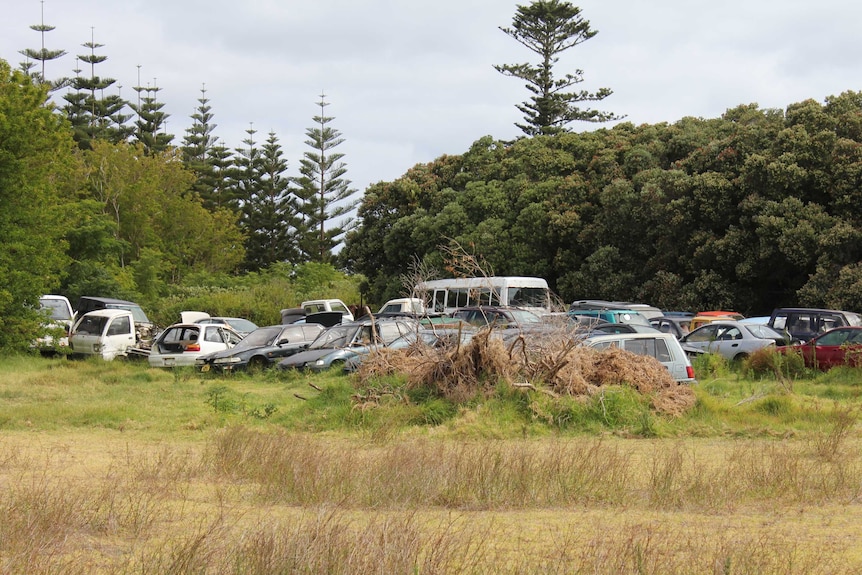 A yard of used cars.