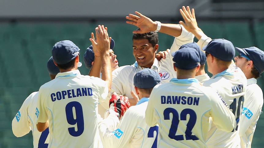 Blues seamer Gurinder Sandhu has set the competition alight in his debut season.
