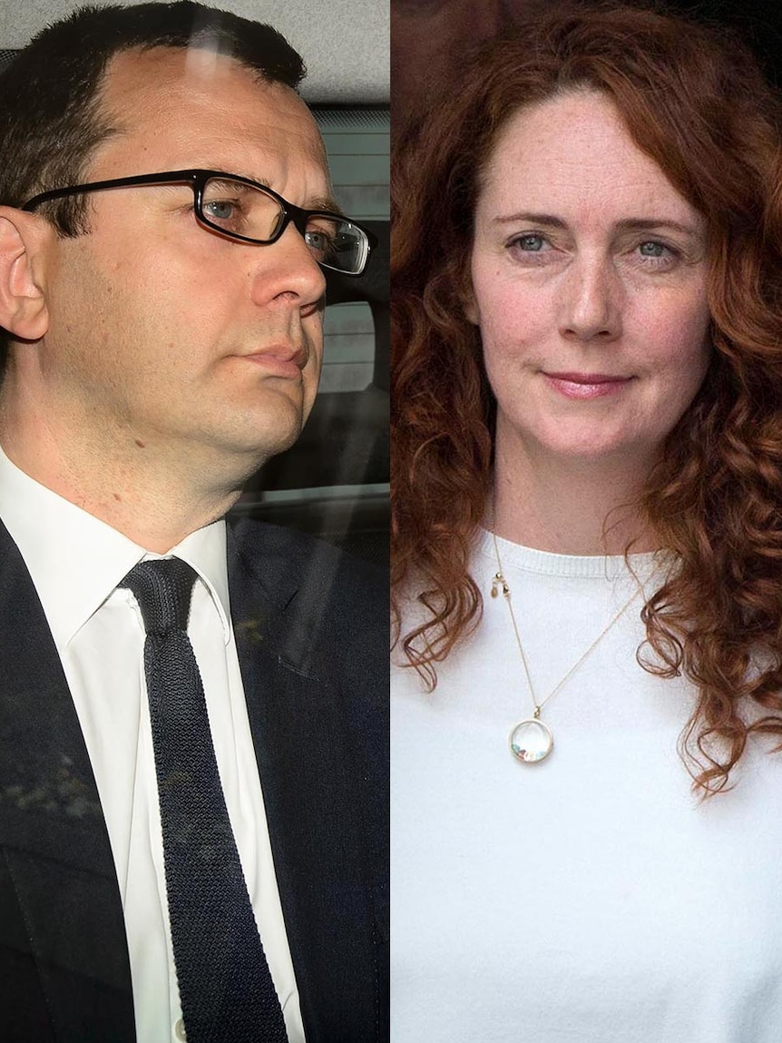 LtoR Andy Coulson and Rebekah Brooks