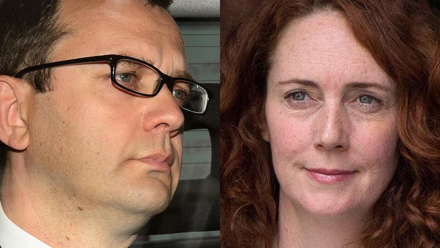 LtoR Andy Coulson and Rebekah Brooks