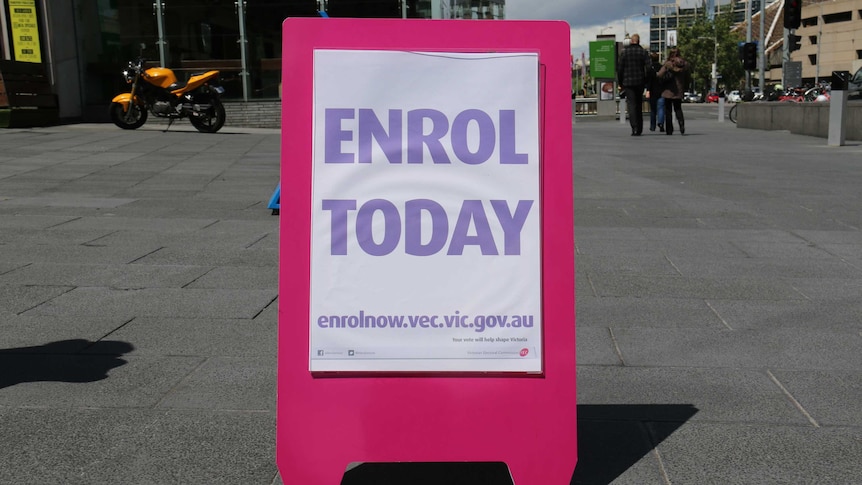 The Victorian Electoral Commission said 200,000 people enrolled ahead of the 2014 election did not vote.