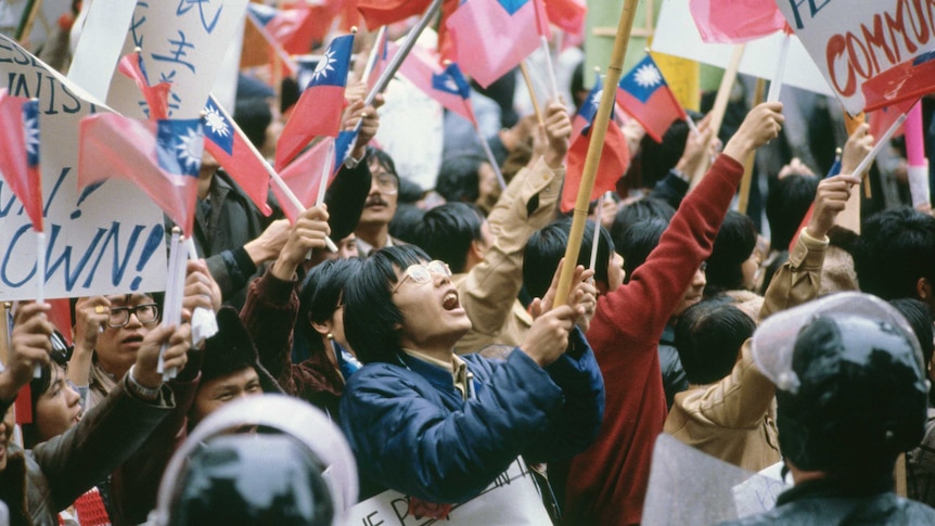 Taiwanese protesters in 1979