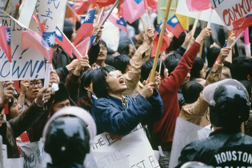 Taiwanese protesters in 1979