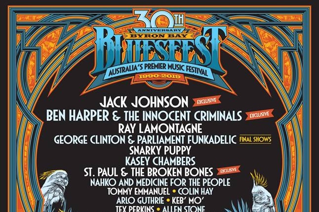 Byron Bay Bluesfest poster