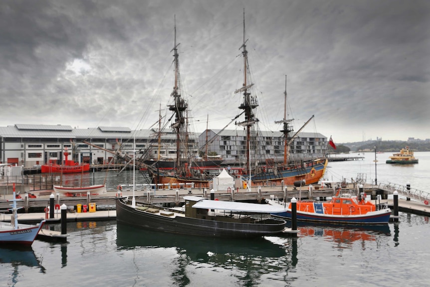 MV Krait sits in the Australian National Maritime Museum