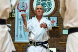 Noel Peters leads Goju-Ryu karate class