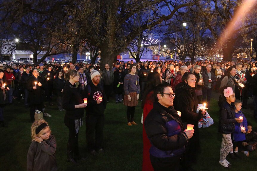 Candlelight vigil for refugees in Hobart