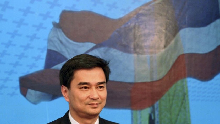 Mr Abhisit says he is optimistic his party will be able to form government after the poll.