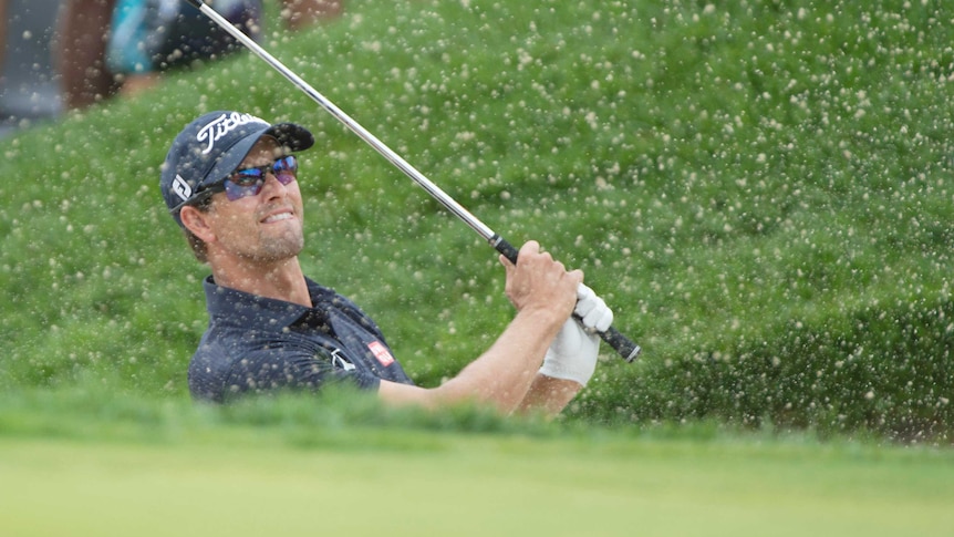 Adam Scott in action at PGA tour event