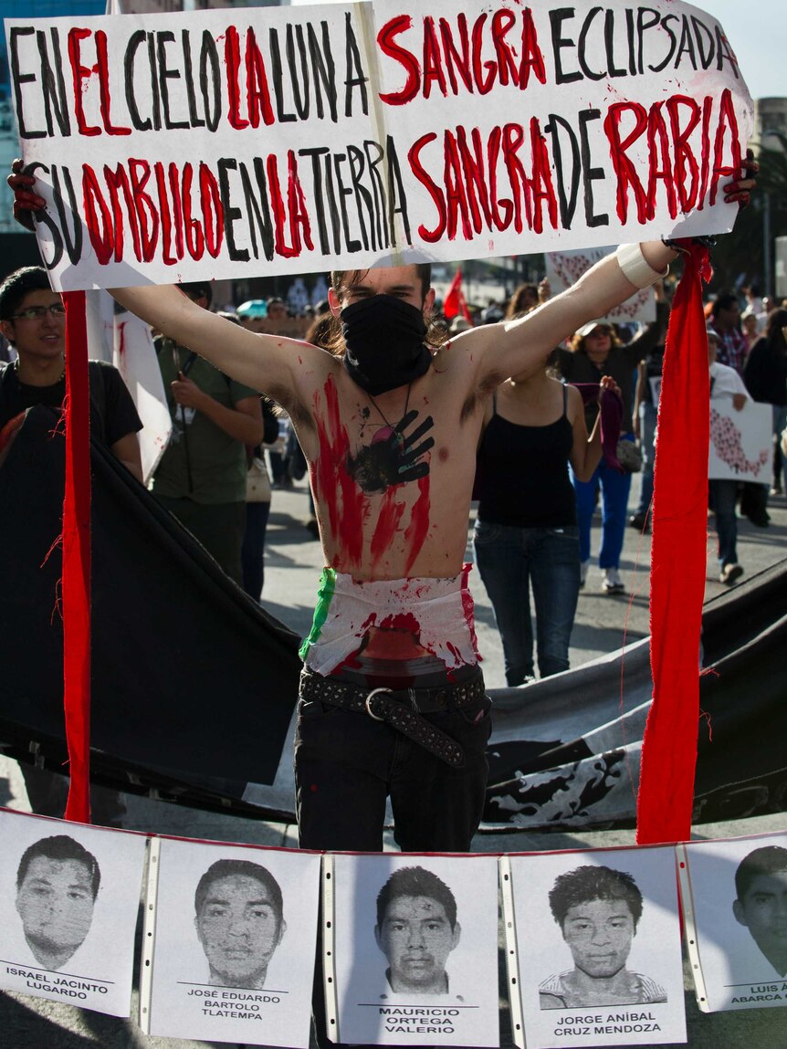 Thousands protest in Mexico City over missing students.jpg