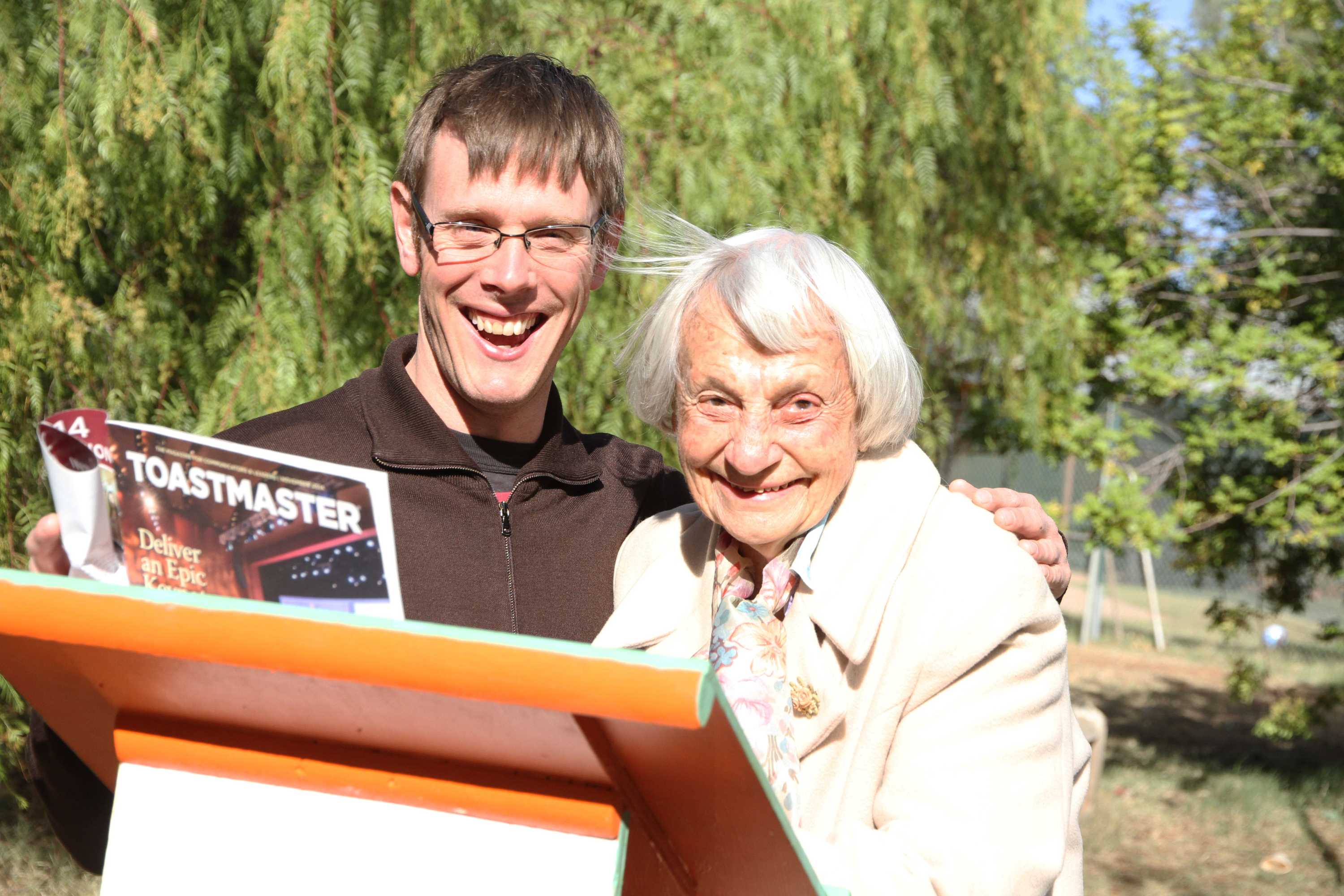 Image of outback Toastmasters Justin Zammit and Jose Petrick