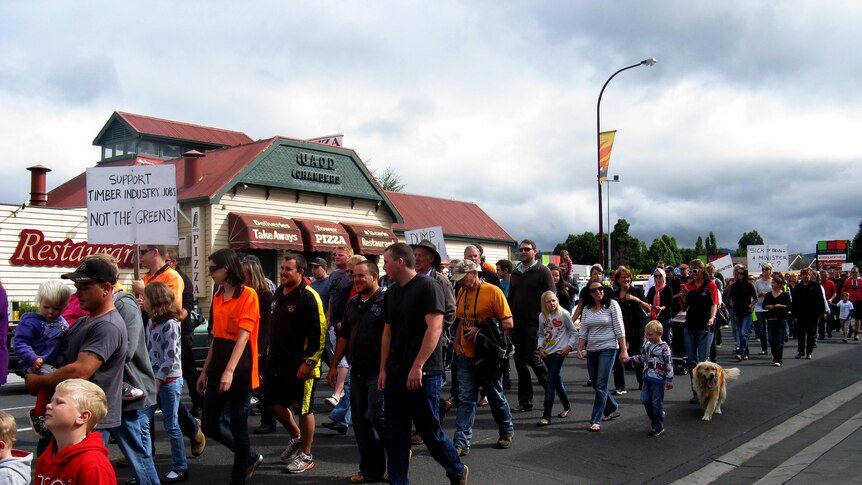 About 500 people took part in march through Huonville
