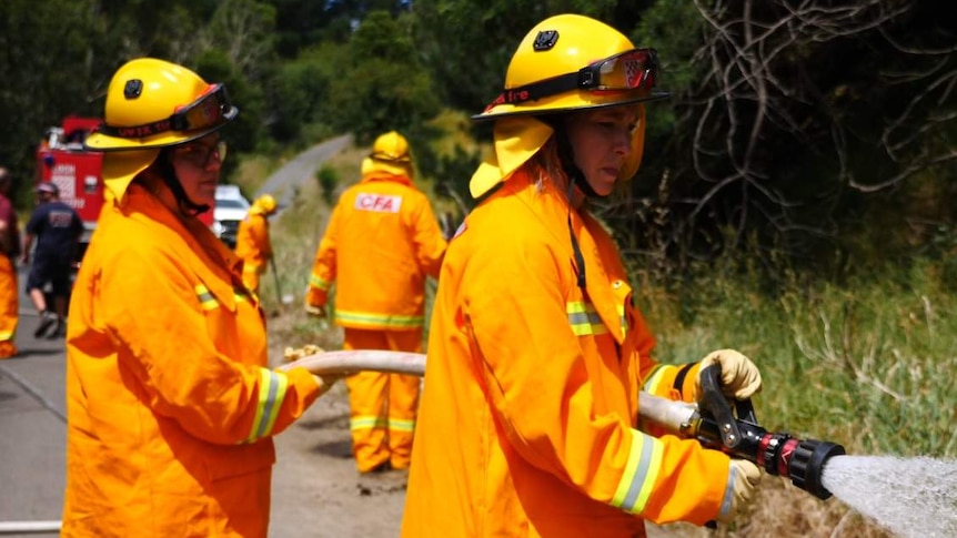 Lauren Pitts (right) is one of the CFA's new female 2020 recruits