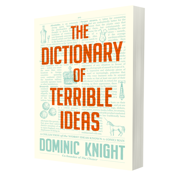 Book cover of The Dictionary of Terrible Ideas