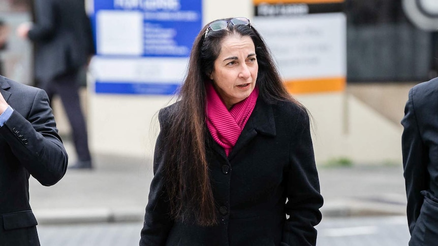 Prosecutor Carmel Barbagallo SC walks to court