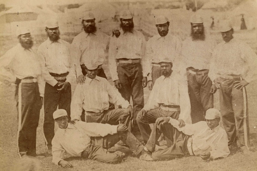 The winning cricket team in the 1880s