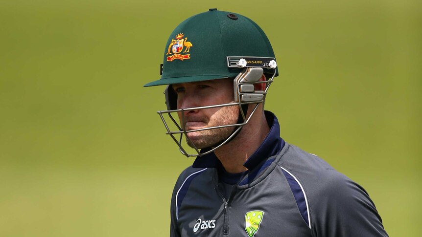 A determined Michael Clarke ahead of the opening Ashes Test, July 8, 2013 at Trent Bridge.