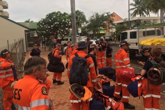SES volunteers were sent to the worst-hit areas after the cyclone.