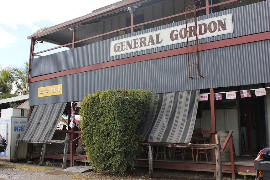 A close op of the General Gordon Pub.