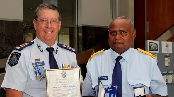 ian stewart and aboriginal tracker barry port