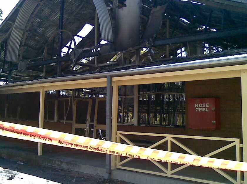 School library destroyed by fire - ABC News