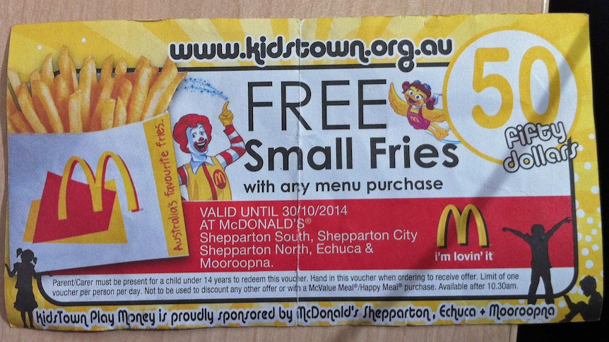 McDonalds voucher