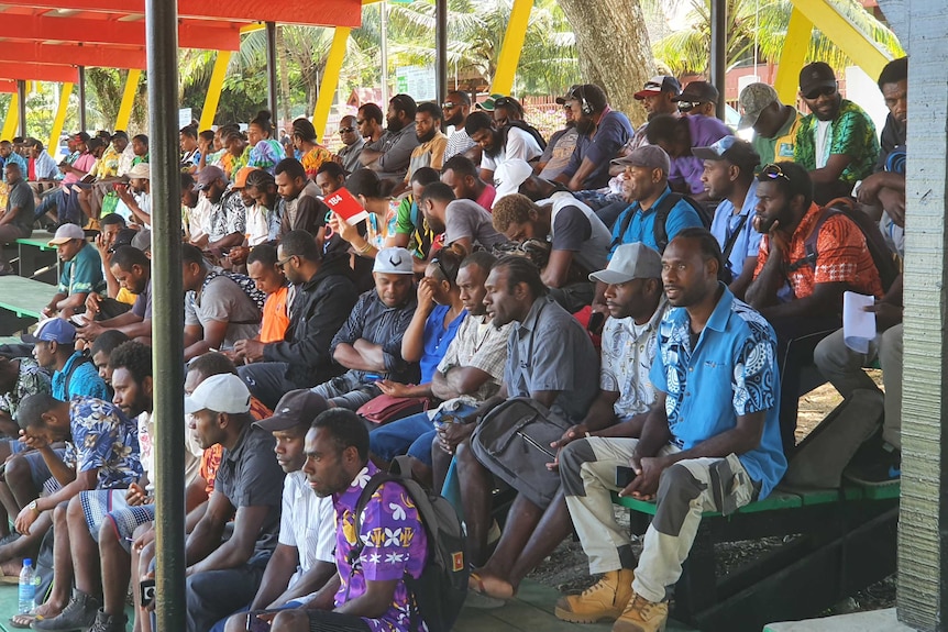 Farwell ceremony in Vanuatu