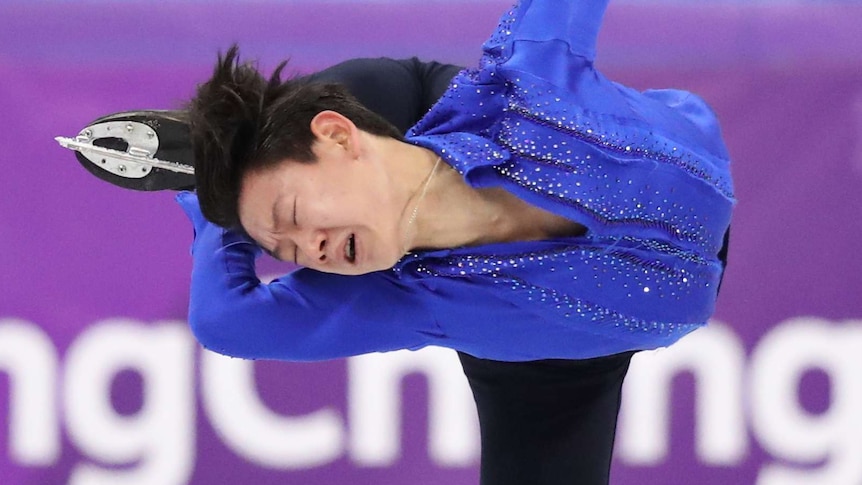 Denis Ten in Pyeongchang 2018 Winter Olympics.