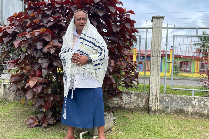 A Fijian man wearing a Jewish outfit 