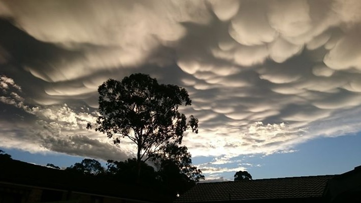 Ingleburn sky after Sydney hailstorm on April 25, 2015