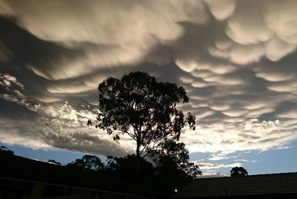 Ingleburn sky after Sydney hailstorm on April 25, 2015