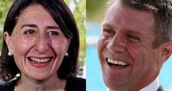 Gladys Berejiklian and Mike Baird