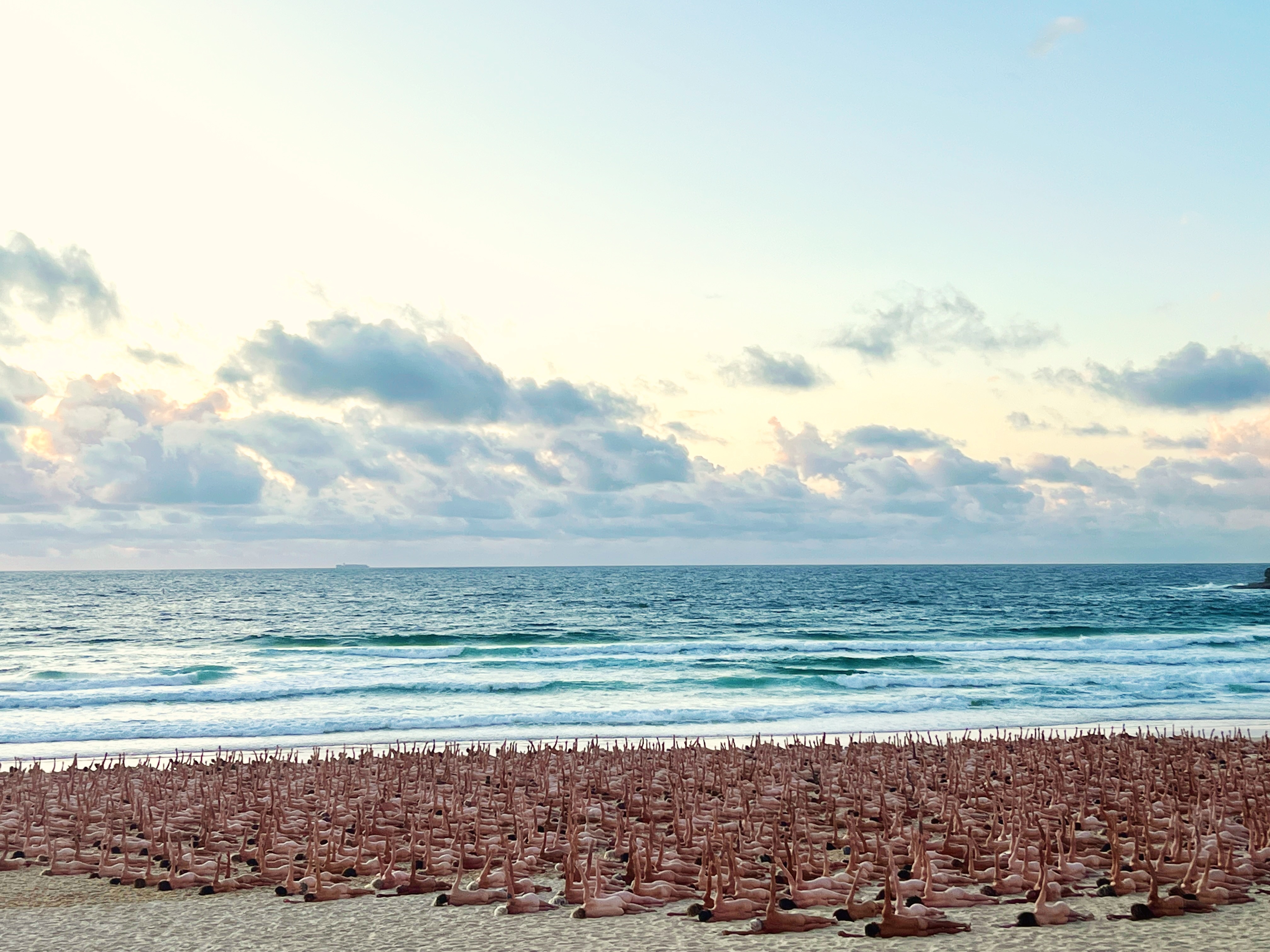 Bondi Beach goes nude as thousands strip off for Spencer Tunick art project Wife 862x485 photo Bondi Beach goes nude as thousands strip off for Spencer Tunick art project pic image