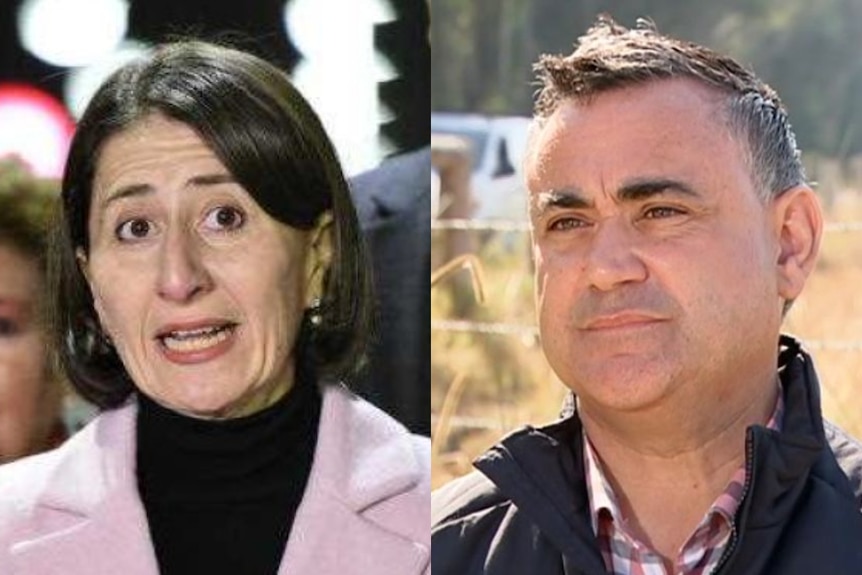 Composite image of Gladys Berejiklian and John Barilaro