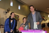Zed Seselja votes in the Federal Election, 2 July 2016