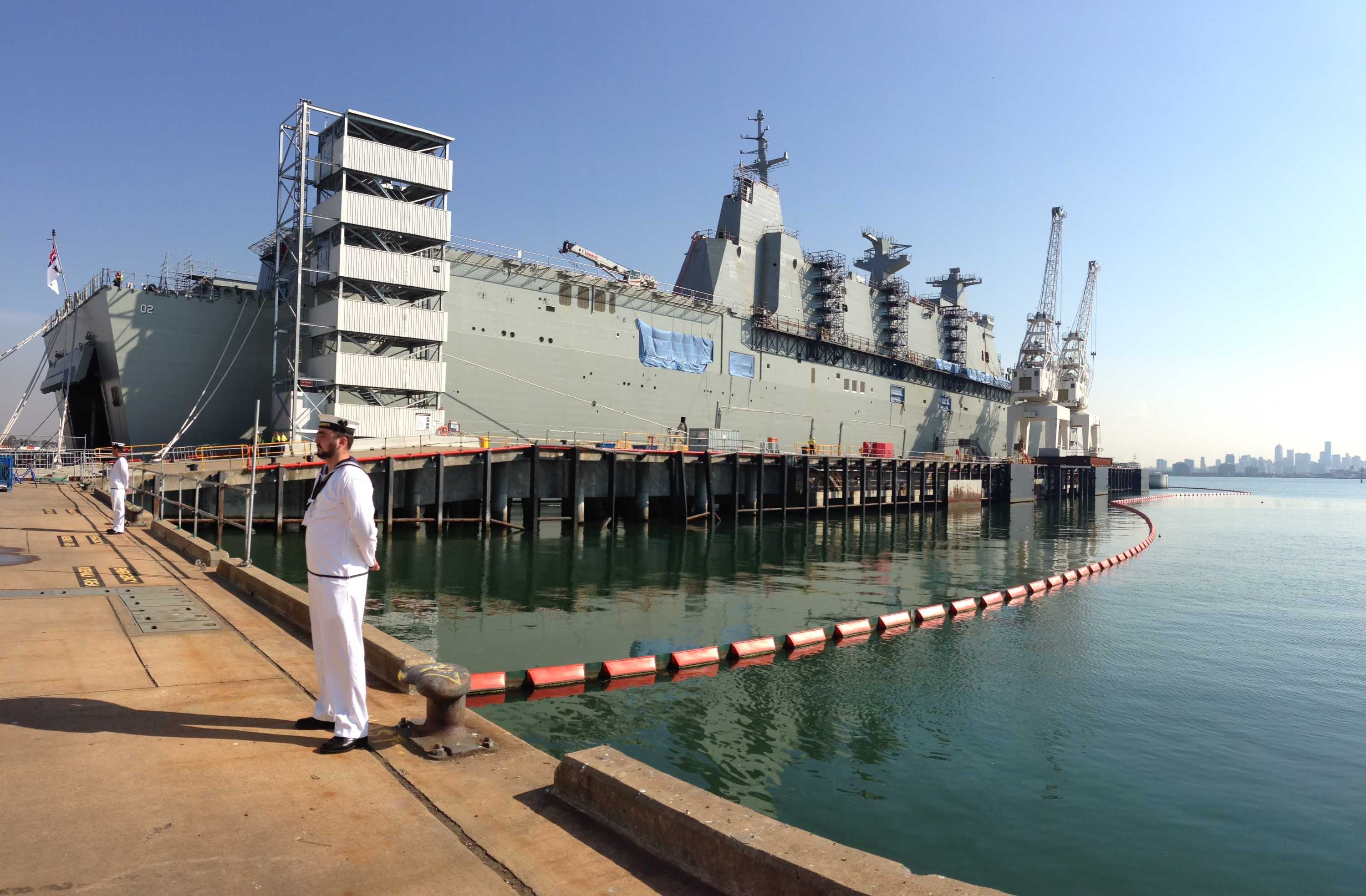 Largest Navy Ship Named HMAS Canberra - ABC News