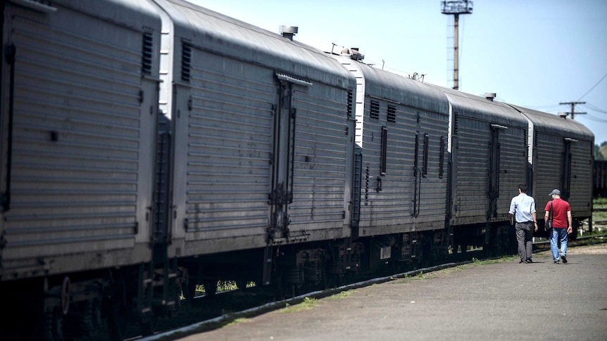 Train containing bodies