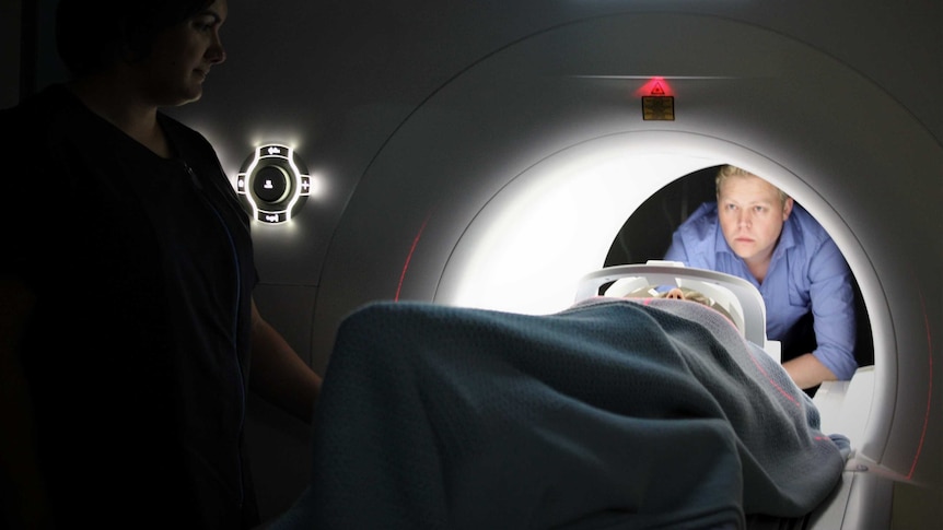 A person undergoes a medical diagnostic scan in Cape Town.