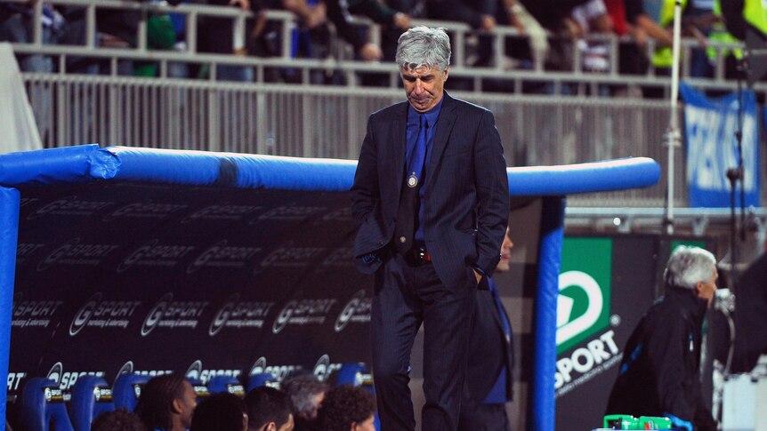 Given his marching orders ... Gian Piero Gasperini. (AFP: Olivier Morin)